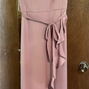 Elegant Pink Sleeveless Dress